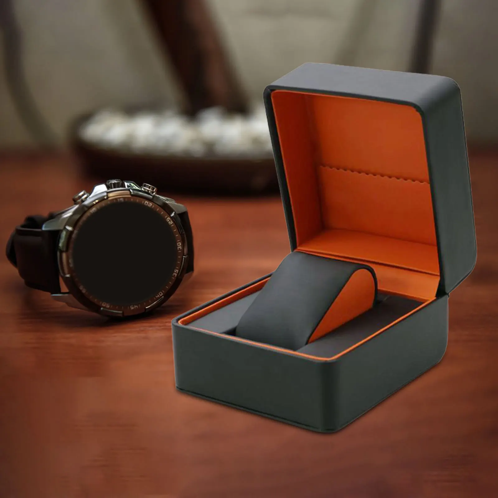 Single Watch Jewelry Box Watch Storage Travel Case Luxury Lightweight Men Women Jewelry Organizer Wristwatch Display Case Watch storage box Watch display stand