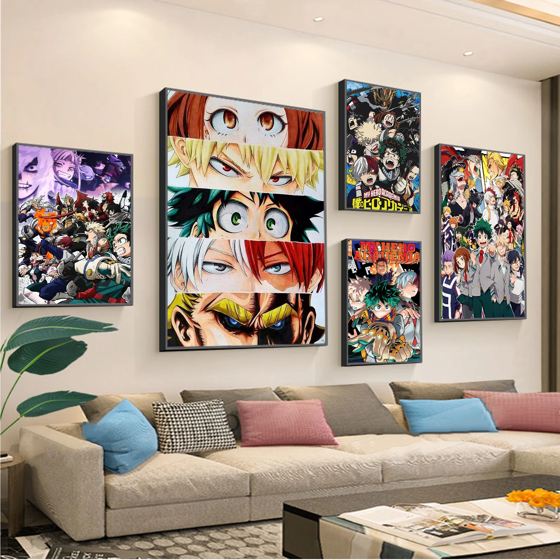

Anime My Hero Academia Movie Sticky Posters HD Quality Poster Wall Art Painting Study Kawaii Room Decor