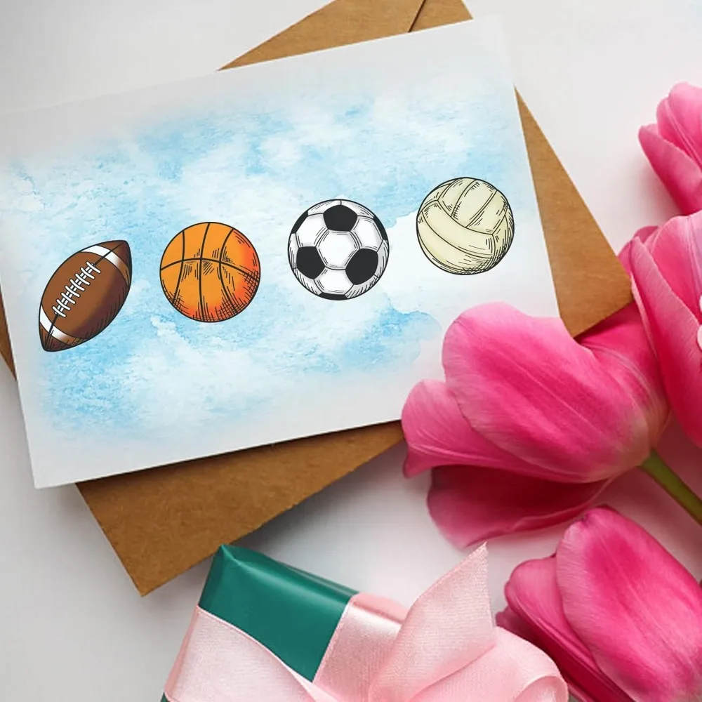 Clear Silicone Stamps Sport Clear Stamps Vintage Transparent Silicone Rubber Scrapbooking for Card Making