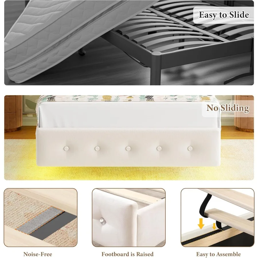 Butterfly LED Twin Bed 6