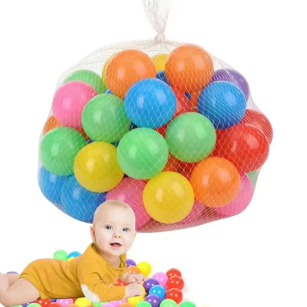 50PCS Plastic Thickened Ocean Ball Toy Montessori Interactive Thick Wave Ball Puzzle Toy Cognitive Colorful