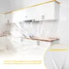Pre-Taped Masking Film Anti Dust Plastic Drop Cloth Film for r Spray Paint Automobile Painting Living Room Furniture Dust-proof 6
