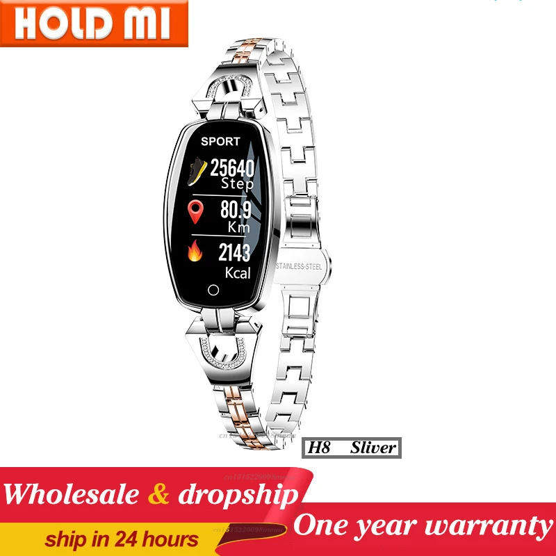 2021 H8 and H8 pro Women Smartwatch Heart Rate Monitor Blood Pressure Smart watch Band  Fitness Tracker lady bracelet Wristband 
