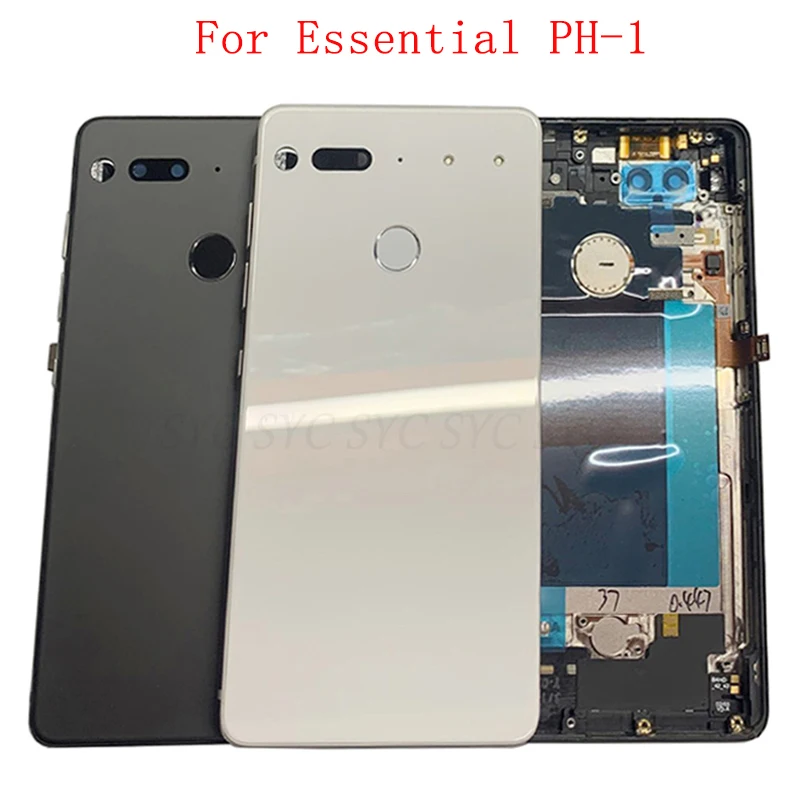 

Original Battery Cover Back Rear Door Case Housing For Essential PH-1 Back Cover with Fingerprint Flex Cable Repair Parts