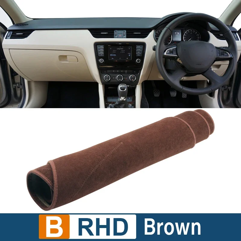thumbnail image 1 of Cubierta de salpicadero de coche para Skoda Octavia A7 MK3 5E 2013 2014 2015 2016 2017 2018 2019, accesorios de alfombrilla de escritorio para instrumentos, 1 of 5