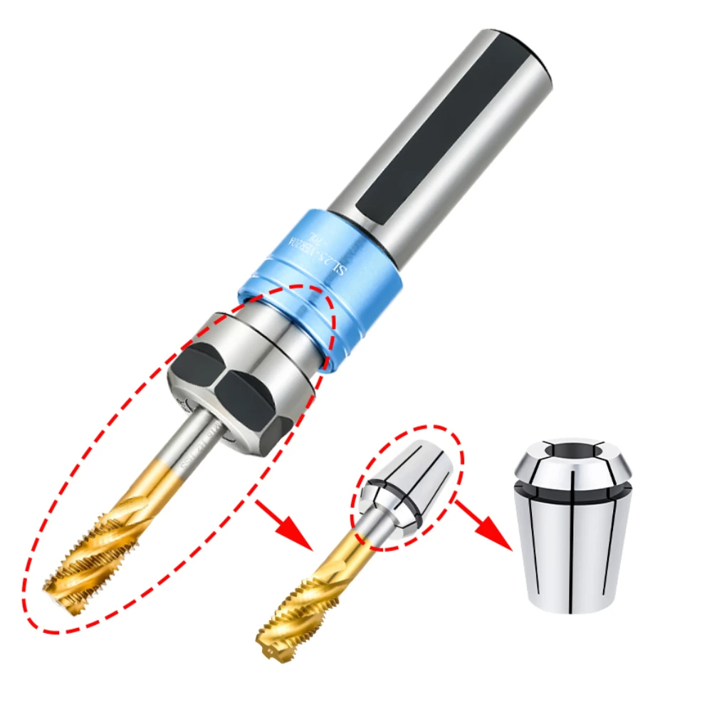 ER32 Tap Spring Collet Chuck Tapping Collet Taps ISO ER25 ERG ERG16 ERG20 Square Drive Tapping ER Collet Machine Taps Milling Tools