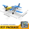 Volantex rc 761-5 P-51 P51D Mustang 400mm Wing Span 2.4G RC Plane Aircraft RTF 6-axis Stabilizer System and One-key Aerobatic 4
