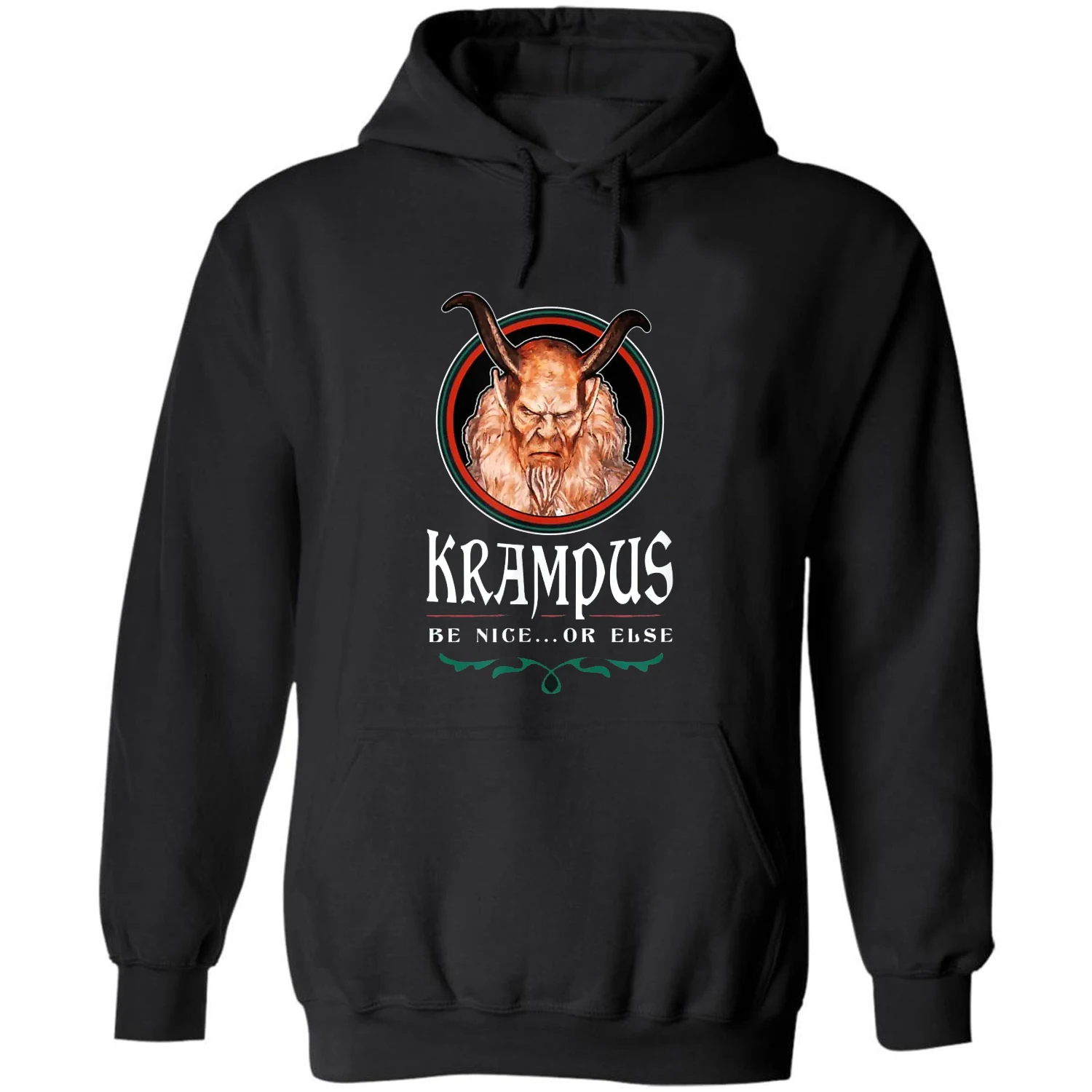 

Krampus Be Nice or Else Рождественский пуловер св. Николая Krampusnacht Толстовка Новинка 100% хлопок удобные повседневные мужские свитшоты