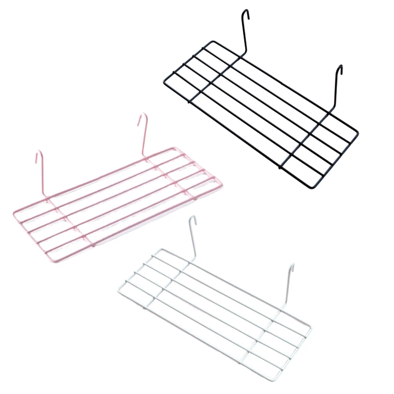 

Photo Wall Accessories Hanging Basket Wrought Iron Wall Decoration for Creative Shelf with Hooks