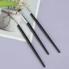 3pcs Eye Makeup Brush Ultra Fine Eyeliner Brush Set, Including Straight, Angled, Bent Tip, Suitable For Makeup 6