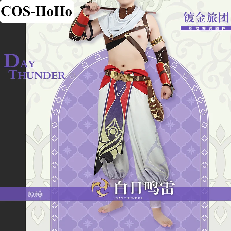 

COS-HoHo Anime Genshin Impact The Eremites Day Thunder Game Suit Handsome Uniform Cosplay Costume Halloween Party Outfit S-3XL