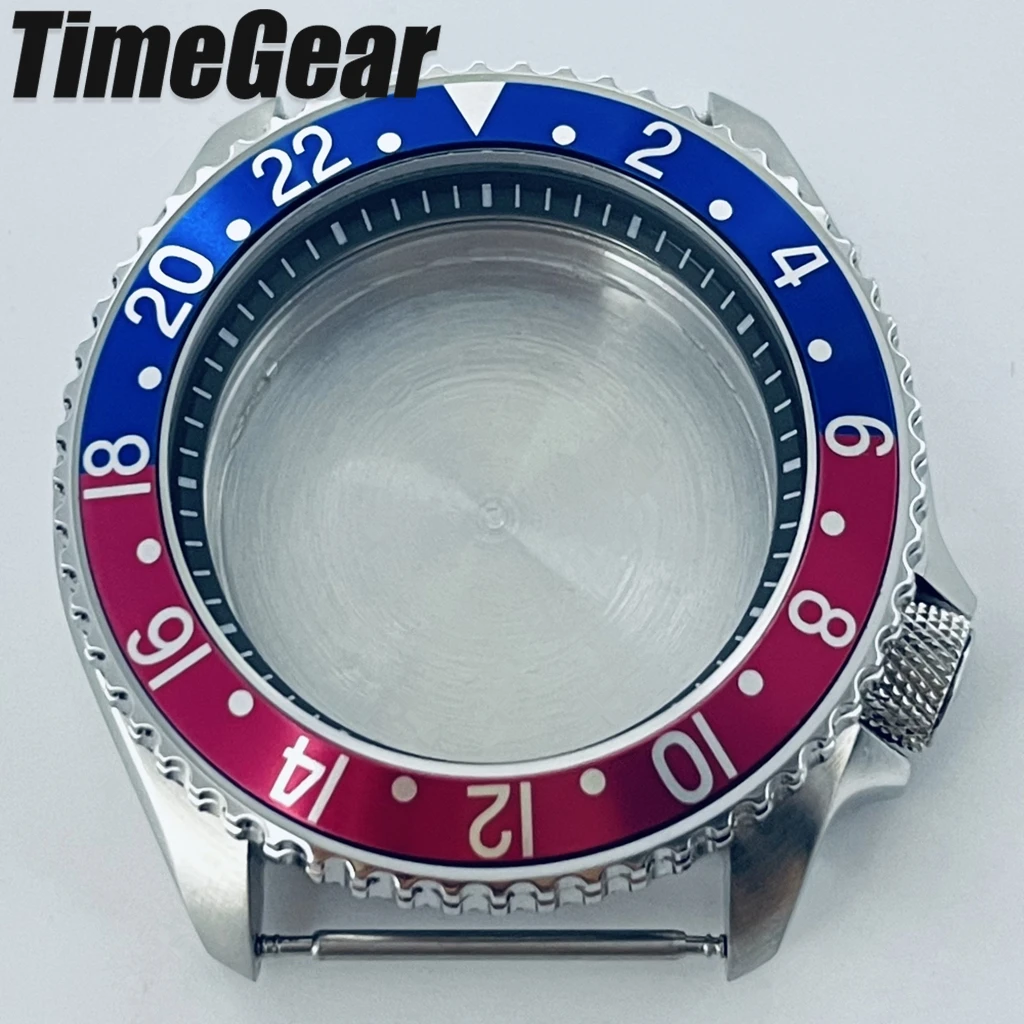 Sleek Black Ring Watch Case with Sloping Bezel and 3.8 Crown