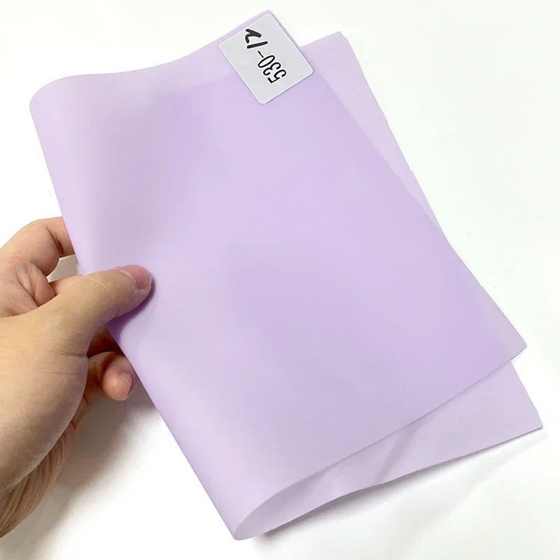 

Frosted Jelly PVC Roll Solid Jelly Faux Leather Soft Translucent PVC Film Jelly Vinyl Fabric Roll For Making Bags/Shoes 46x135cm
