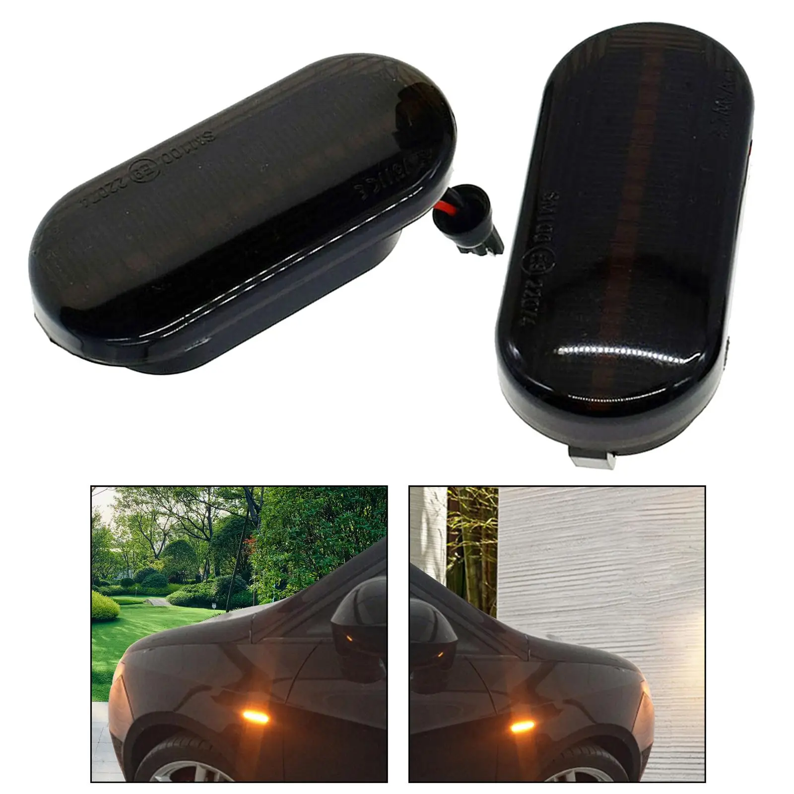 2 Pieces LED Side Marker Turn Signal Light for VW Vento 1995.09-1998.09