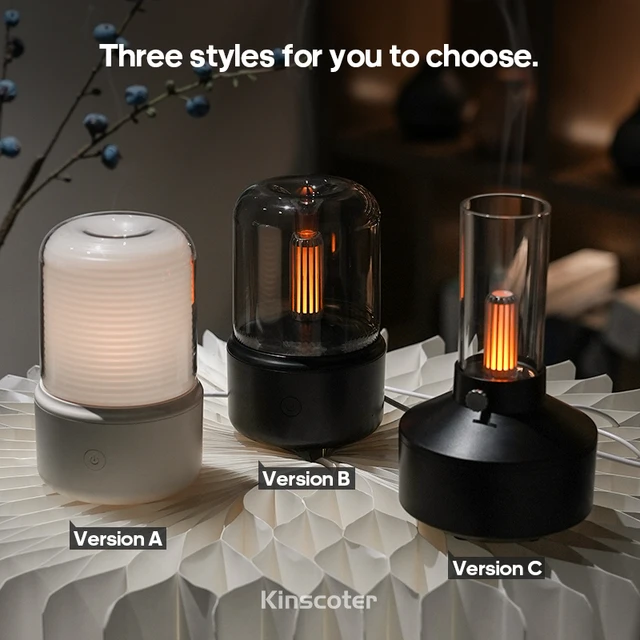 KINSCOTER Home Portable Aroma Diffuser USB Air Humidifier Essential Oil Night Light Cold Mist Maker Sprayer for Gift Bedroom 2