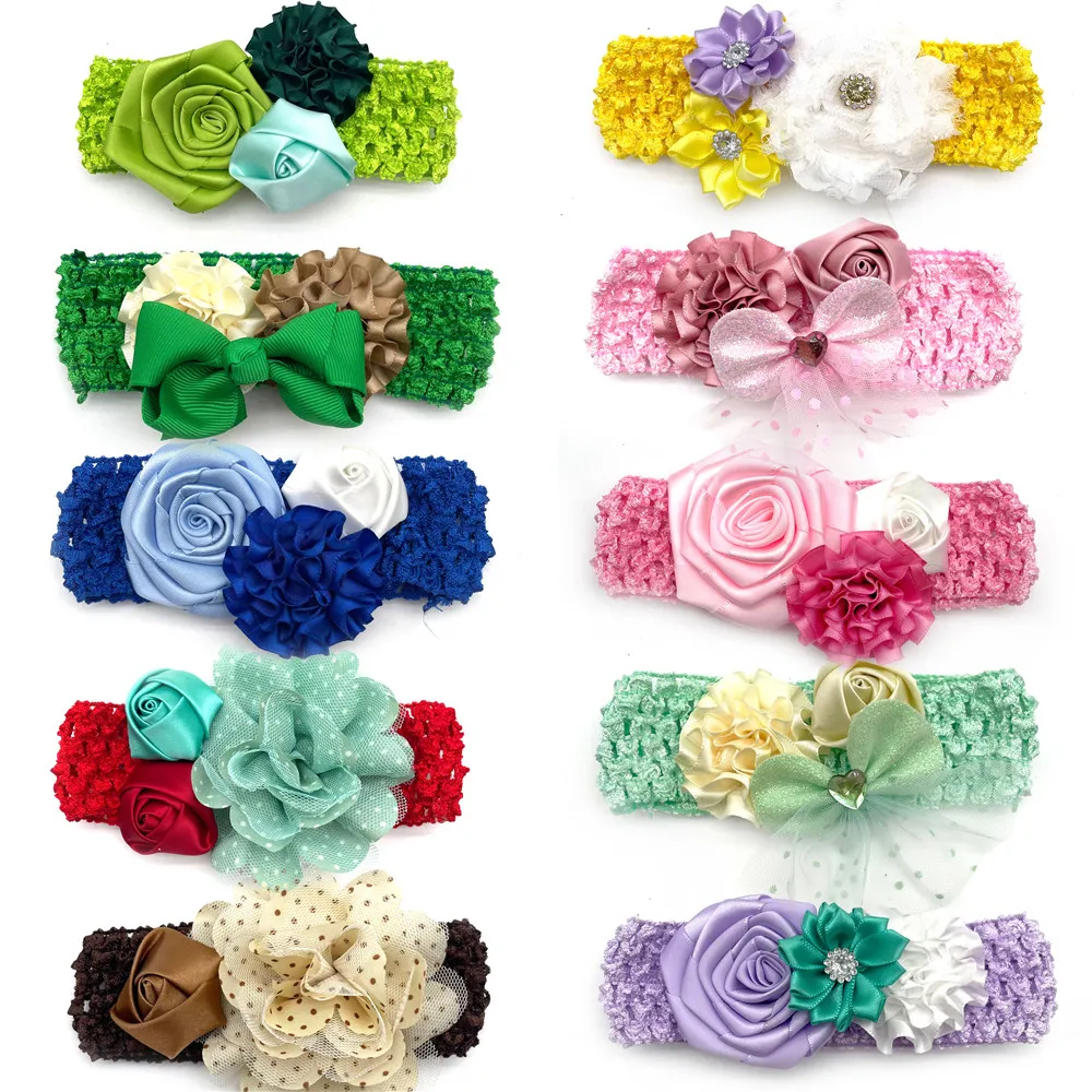 30 Pcs Pet Dog Bow Tie with Elastic Band Mix Flower Style for Small Middle Large Dog Grooming Supplies