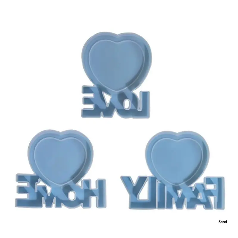 

Love Home Family Resin Molds Silicone Photo Frame Mold DIY Photos Ornaments for Table Home Decorations