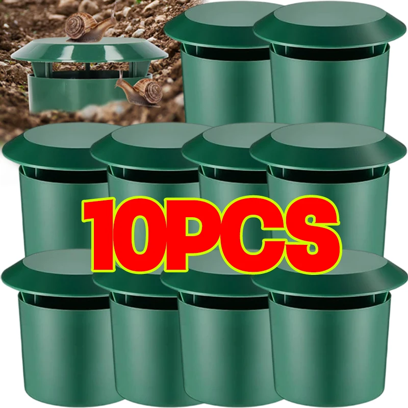 10/1PCS Snail Trap Catcher Garden Slug Cage Reusable Pests Bait Station Tools Garden Farm Protector Tools Accessories