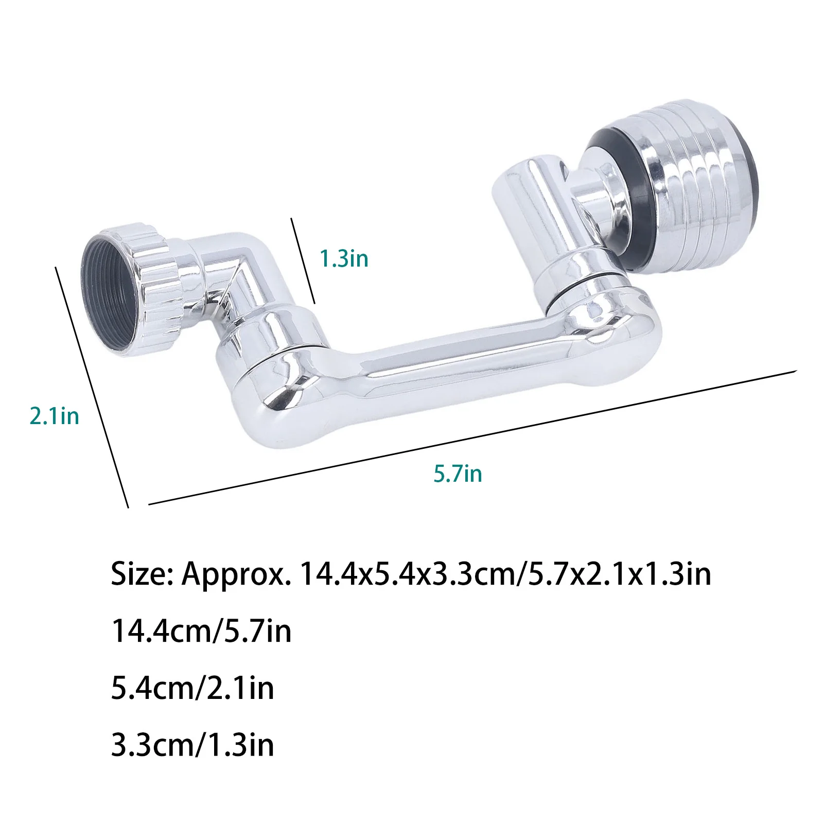 1080 Degree Swivel Faucet Extender ABS Sink Filter Extender For Bathroom Sink Face Wash Attachment