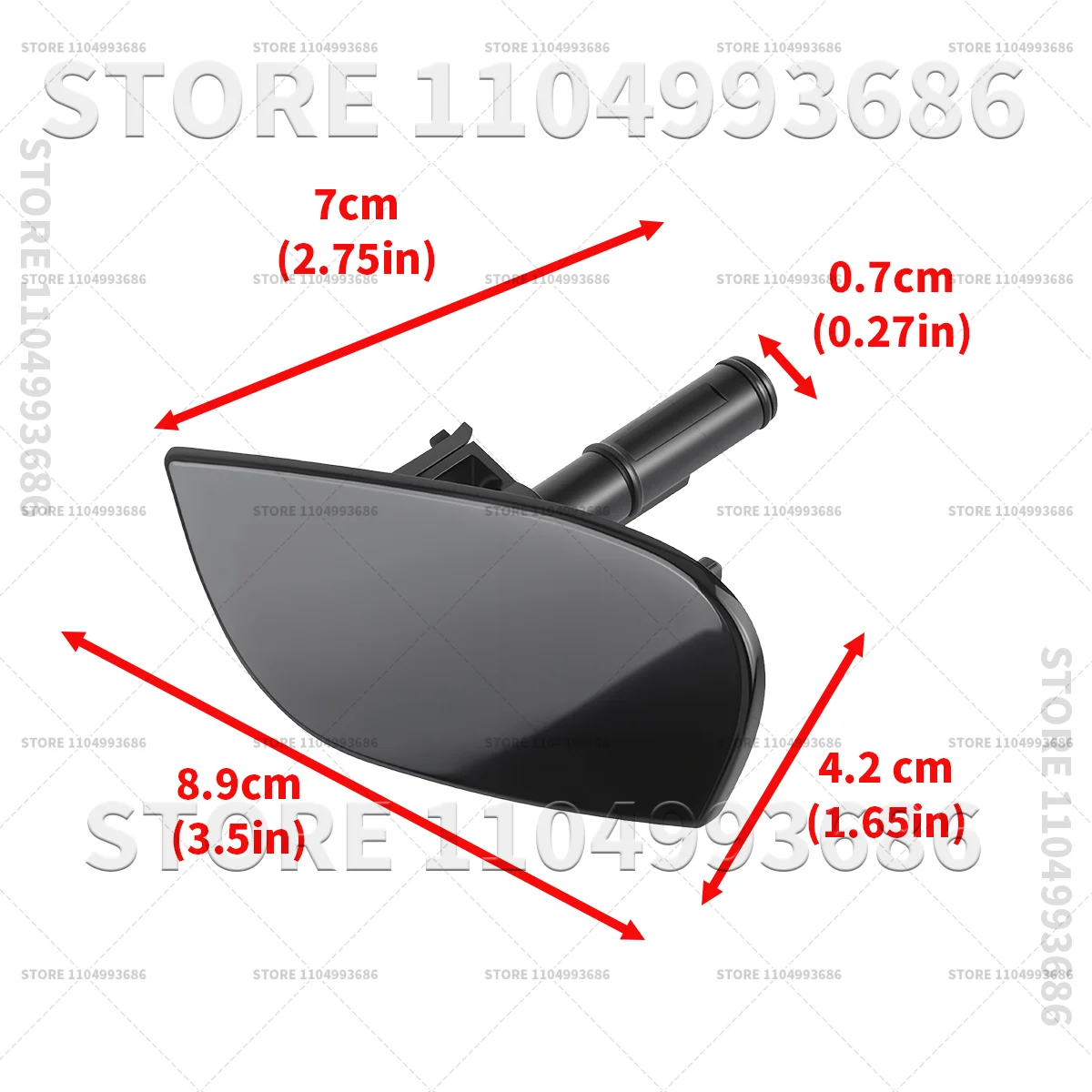 2015-2018 포르쉐 마칸 (95B) 헤드라이트 와셔 노즐 홀더 OEM 95B955099A 95B955100A 95B-955-099-A-OEM 95B-955-100-A-OEM