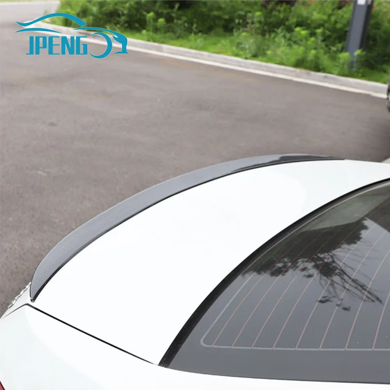 Car rear wing spoiler 121cm length universal sedan for W204 W211 BMW E92 E60 E90 G20 F30 Audi A3 A4 Peugeot 508