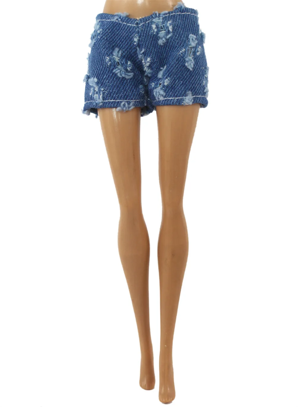 Stylish Hooded Sweater and Denim Shorts Set