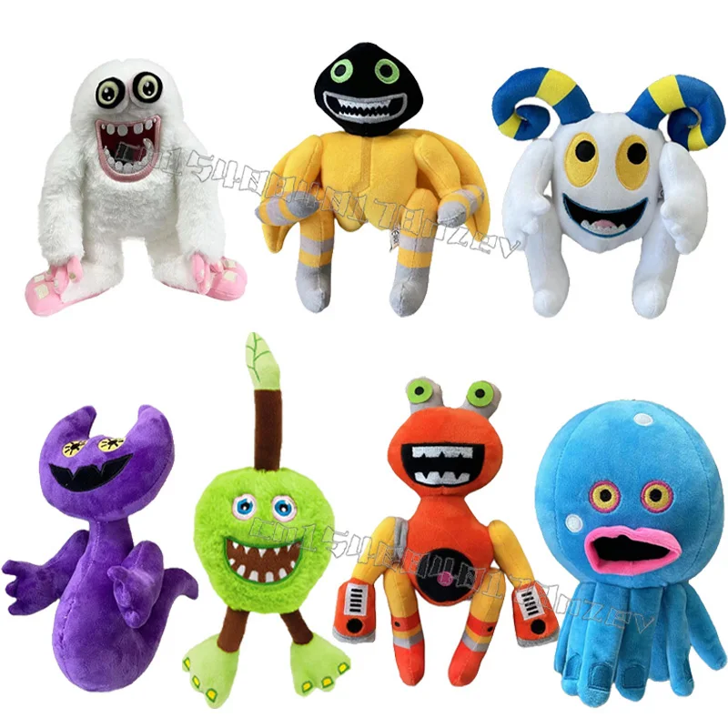 

My Singing Monsters Kawaii Peluches Wubbox Plush Toy Cartoon Game Plush Toys Soft Stuffed Horror Game Doors Plush Doll for Kids