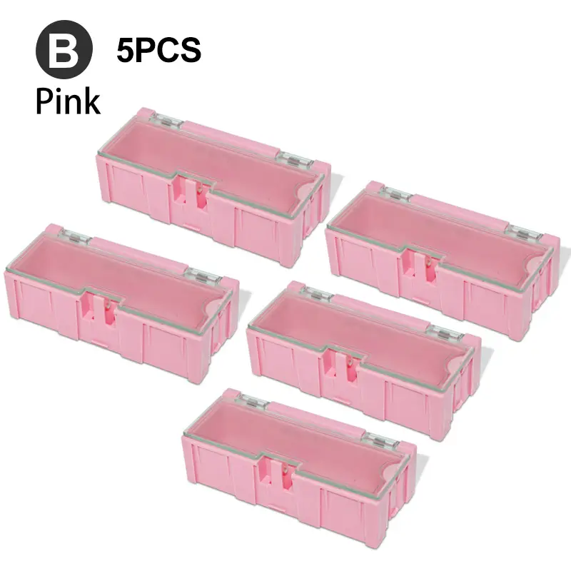 SMD Container SMT IC Electronic Component Mini Storage Box Jewelry Case Diy Practical for Small Component Jewelry Tool image 9