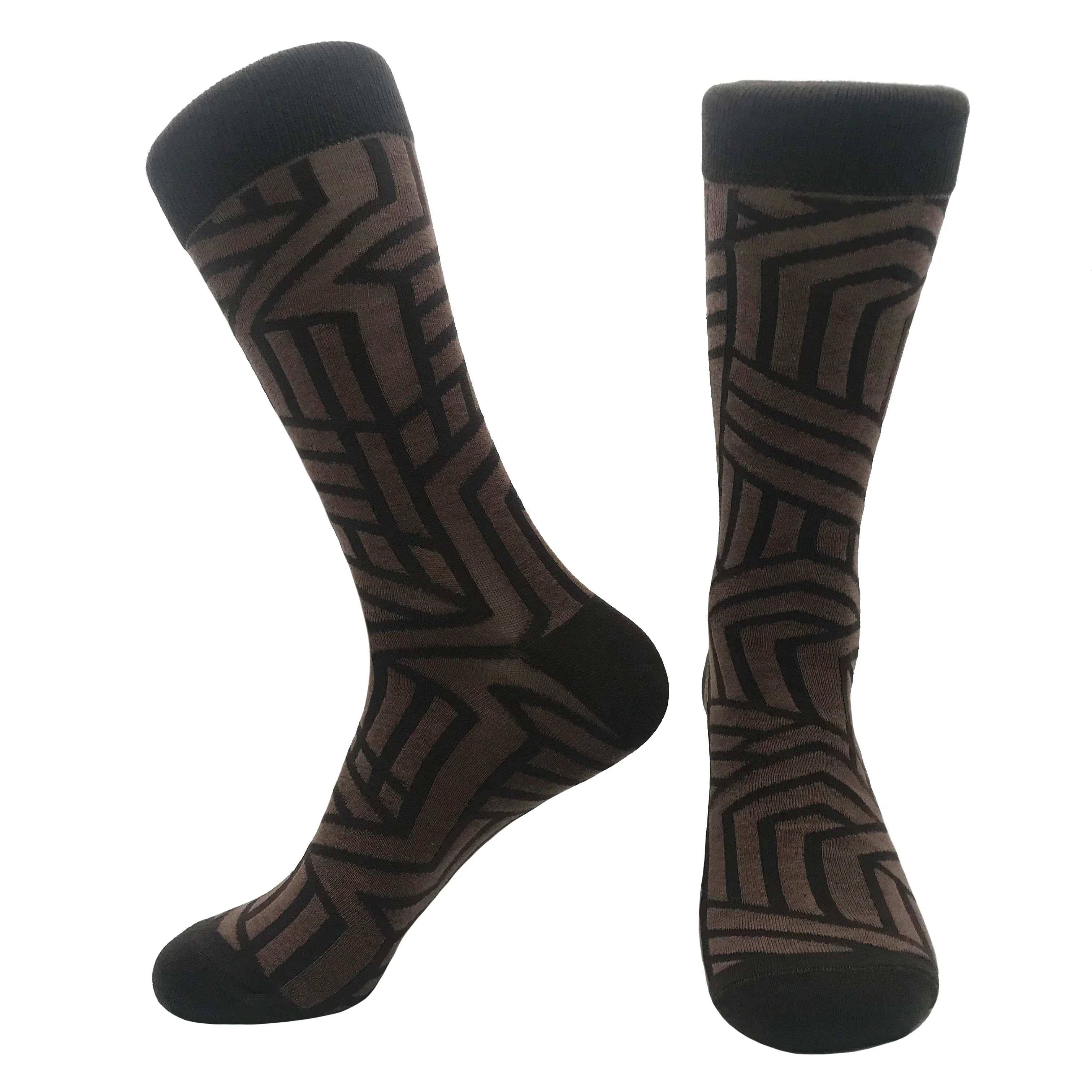 Men's Combed Cotton Argyle Pattern Happy Socks