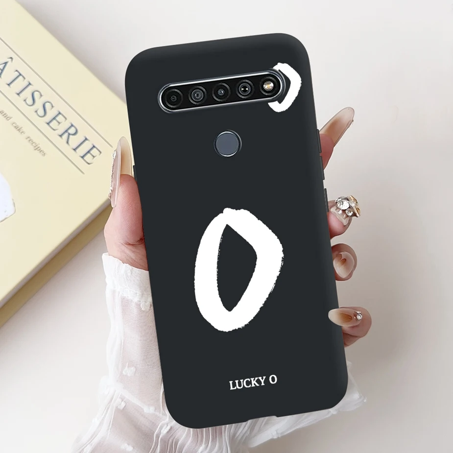 Cute Letters Cartoon Soft TPU Matte Phone Case Cover