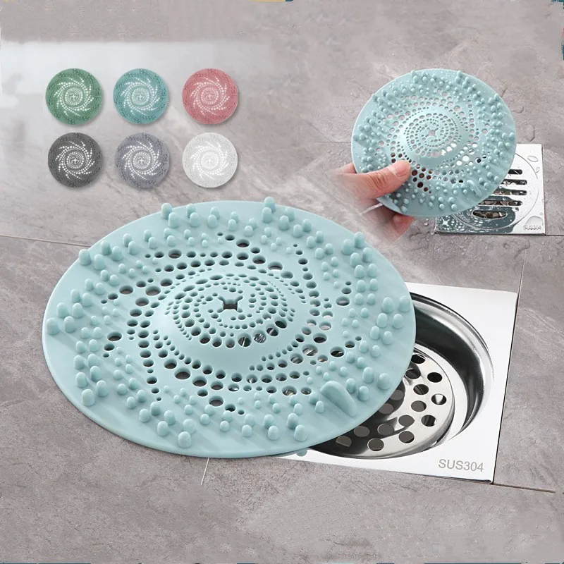 

Bathroom hair filter screen plastic anti blocking floor drain cover toilet water outlet pipe sealing anti odor cover plug