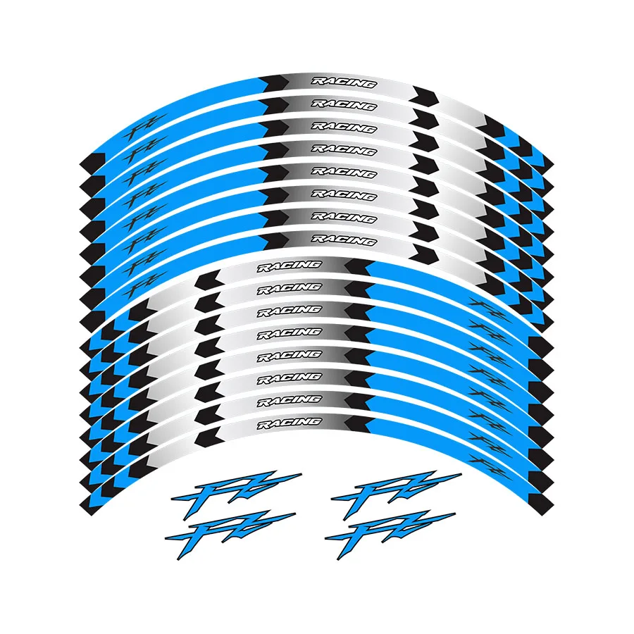 Per Yamaha Fz1 Fz6 Fz-07 Fz8 Fz-09 Fz-10 Fzs1000 Parti Del Motociclo Contorno Ruota Decorazione Decalcomania Adesivo Fz 1 6-Blu
