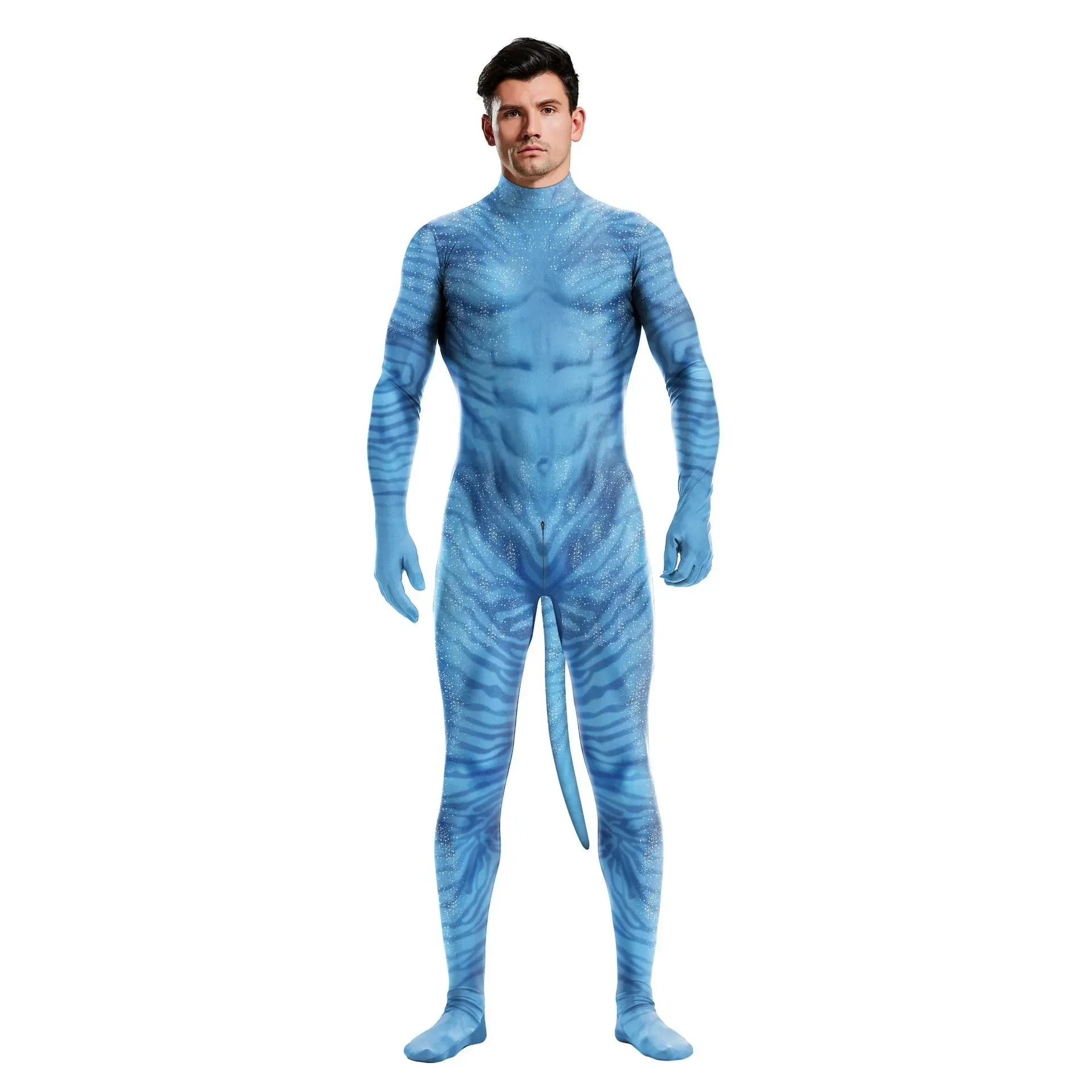 

Jake Sully Neytiri Zentai Adult Unisex Sexy Jumpsuit Halloween Bodysuit Movie Avatar 2 Cosplay Costume Carnage