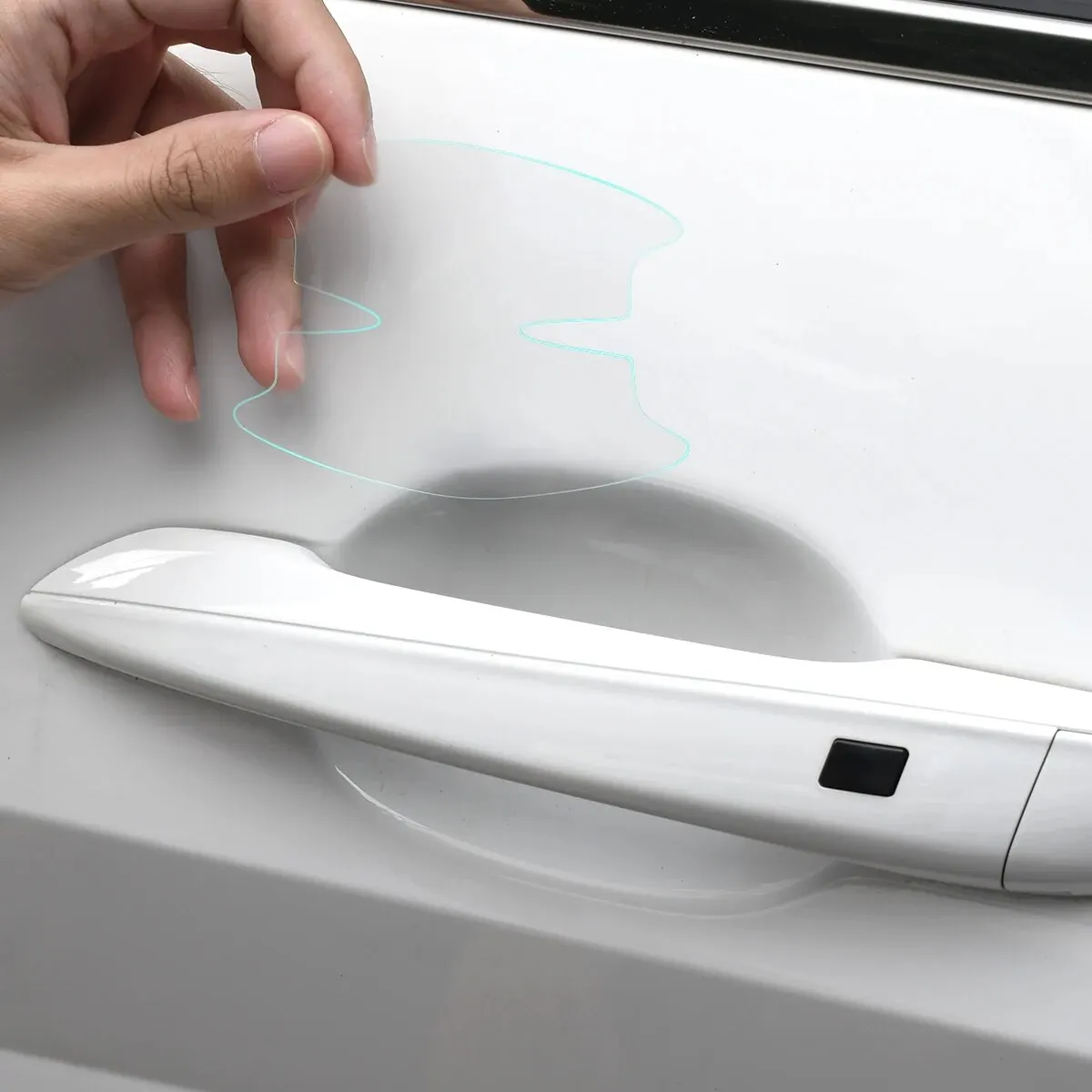 Car Stickers 8Pcs TPU Car Door Bowl Anti-scratch Clear Door Bowl Handle Protection Paint Surface Film