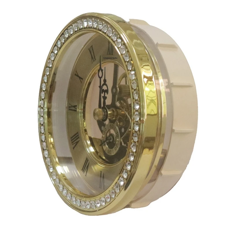 Modern 116mm Crystal Transparent Skeleton Clock Insert for Artistic Space Decors 5