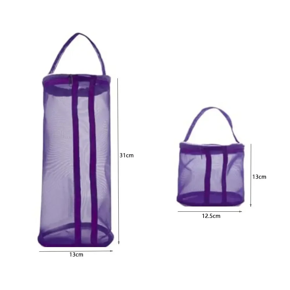 Yarn Storage Bag Yarn Storage Organizer S/L Portable Knitting Yarn Balls Storage Case Small Round Empty Mesh Bag Basket Organizer Crochet Carrier Sewing Accessories