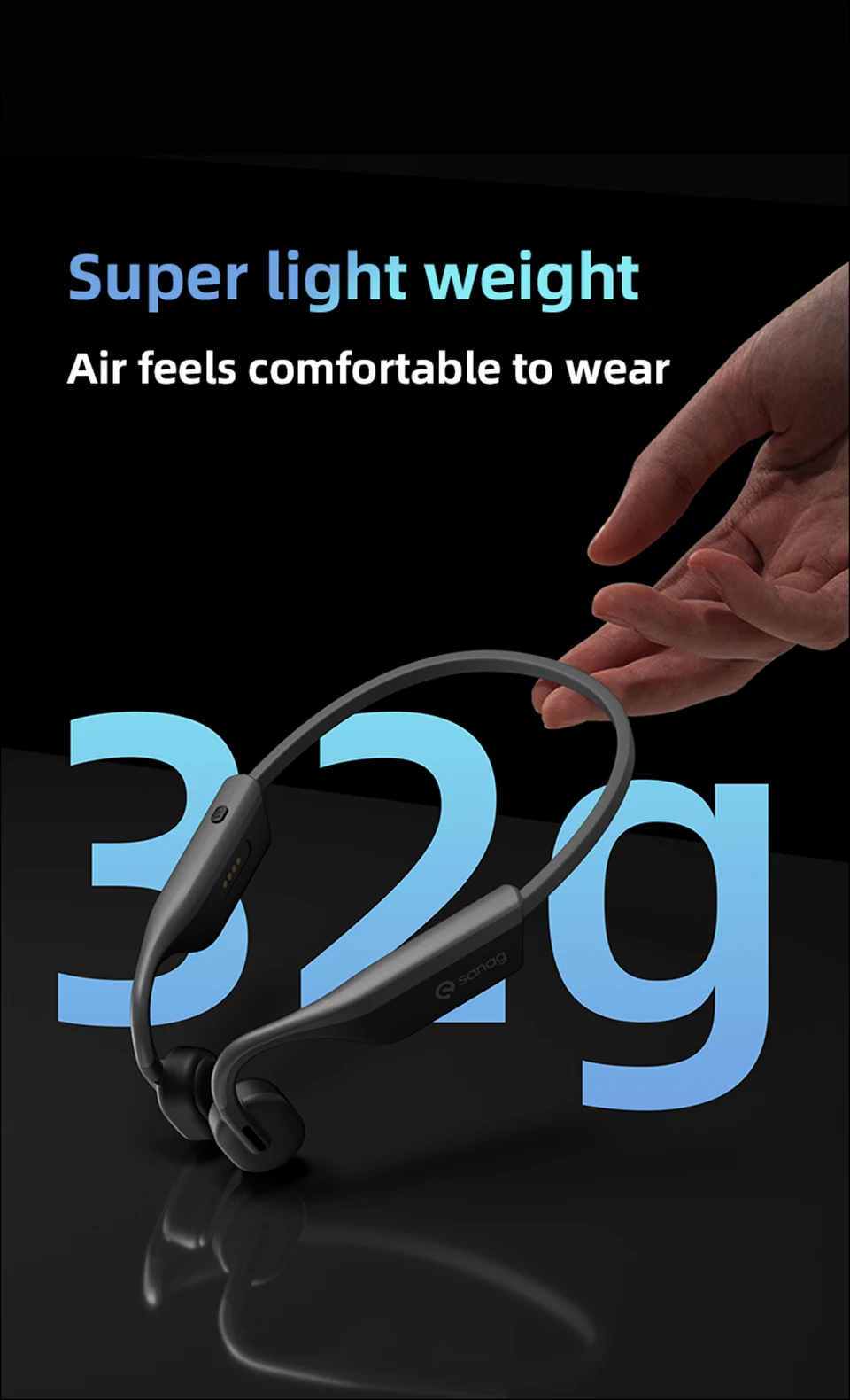 Sanag A9S True Bone Conduction Earphone description image 4