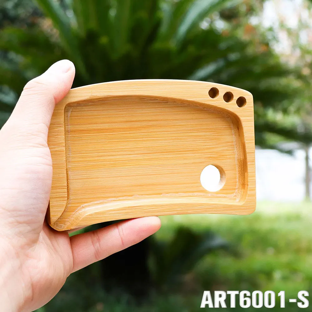 Premium Wooden Bamboo Multi-Functional Rolling Tray Cigarette Tray Support Customized Logo Smoking Accessories Wholesale 4