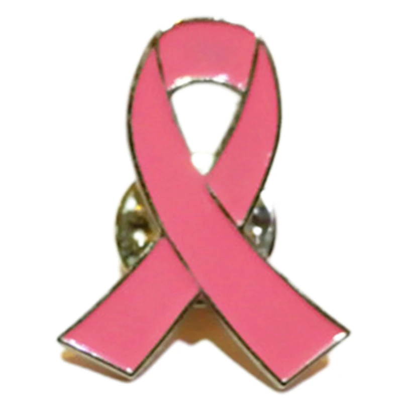 

Pink Ribbon Brooch Pins Surviving Awareness Lapel Pin for Women