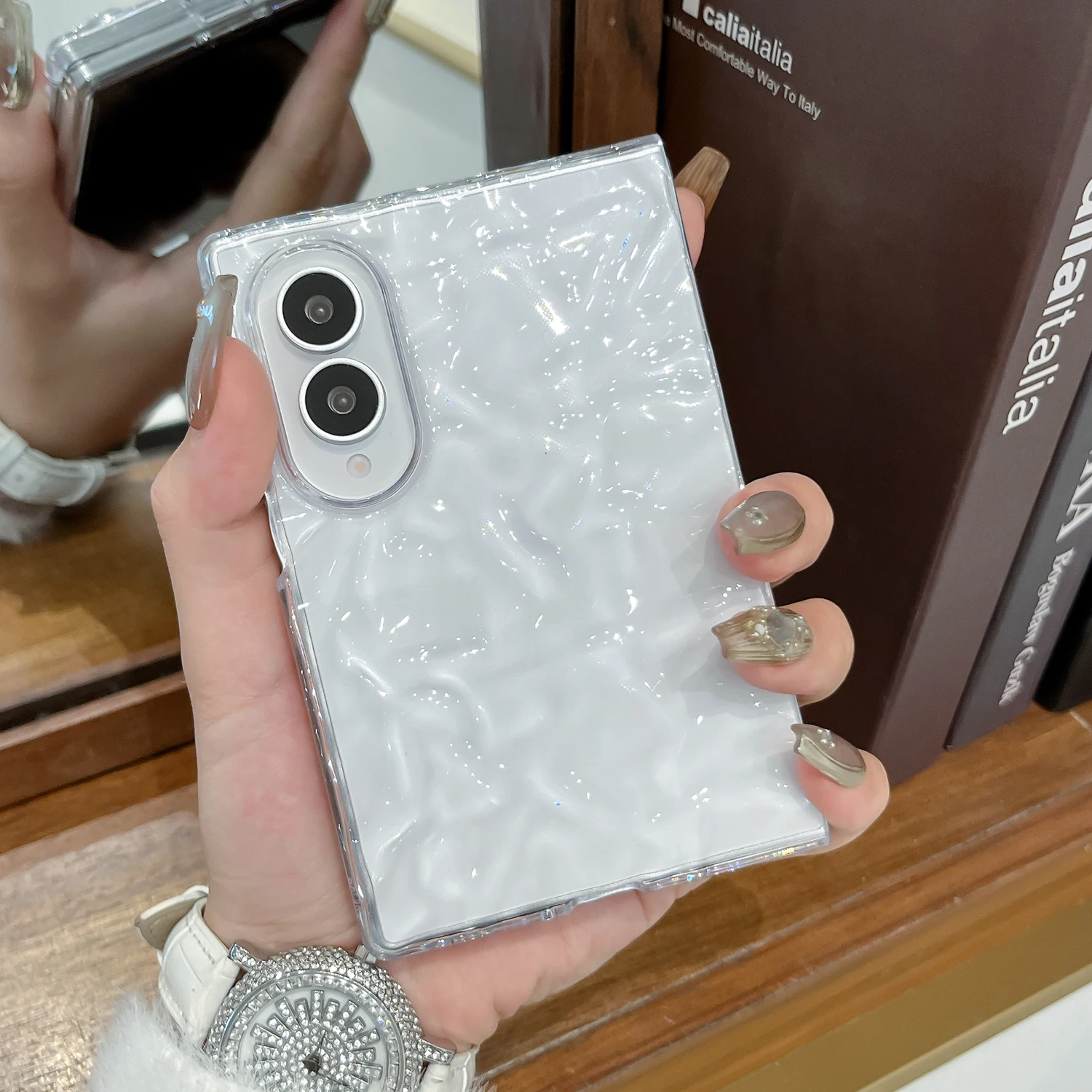 Ultra Clear Thin Design Soft Phone Case - Water Ripple Transparent Cover