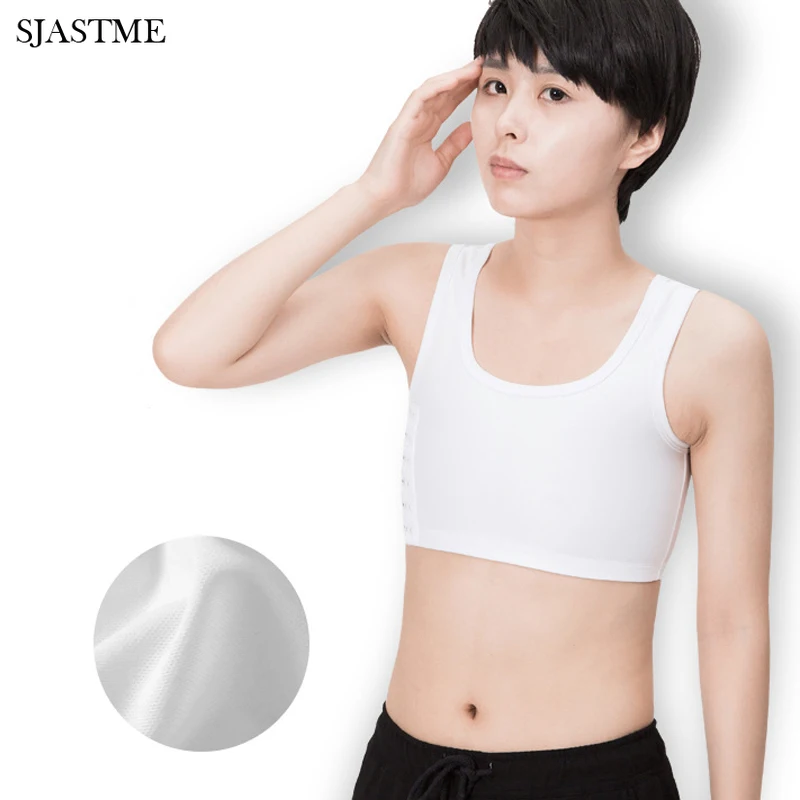 Chest Binder Les Lesbian Casual Breathable Buckle Short Chest Breast Binder Tank Vest Tops S-5XL Binders Bra Intimates breast binder