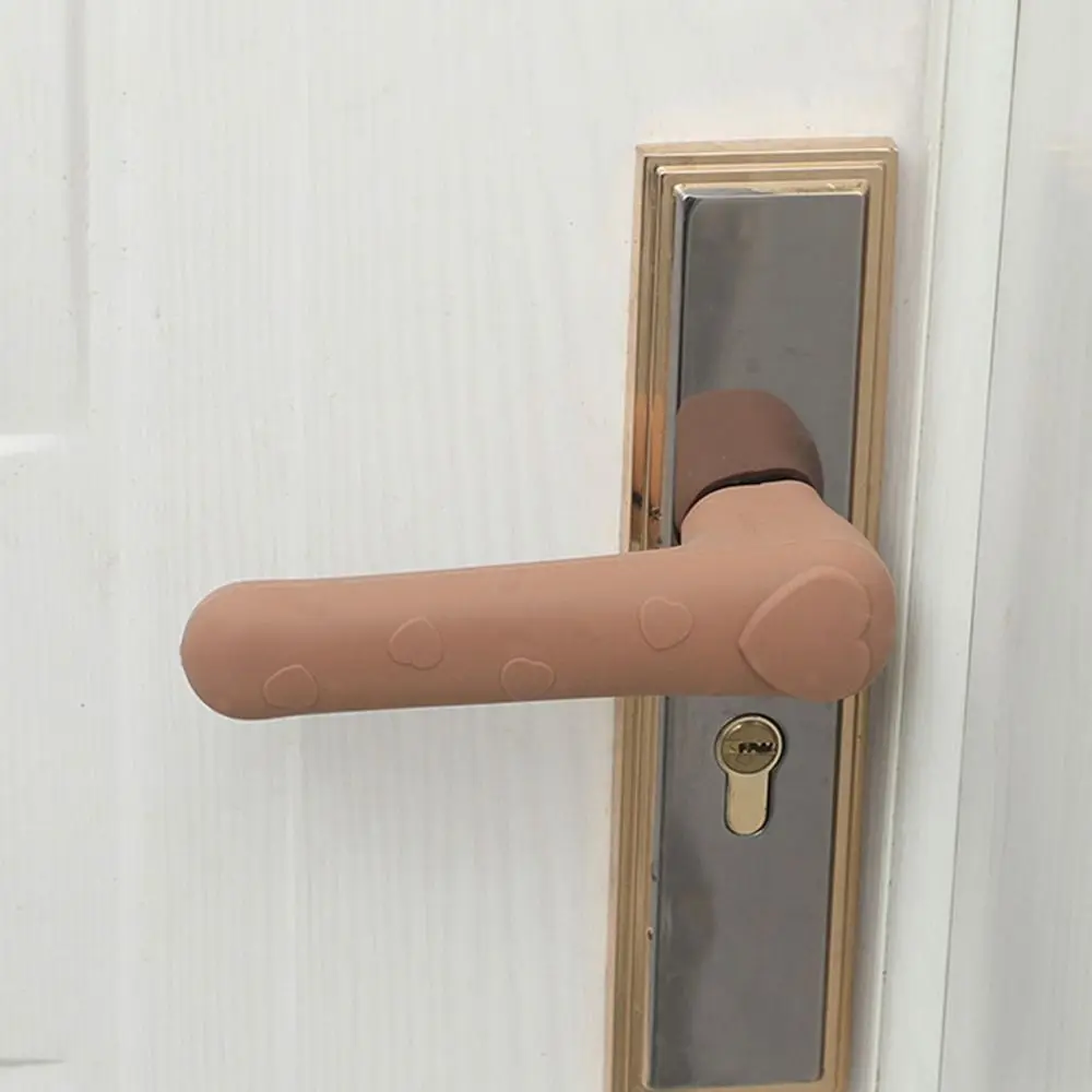 Door Knob Covers Door Knob Cover Silicone Door Handle Glove Wall Protectors Knob Protective Anti Collision Static Mat Home Covers door knob covers door handle covers