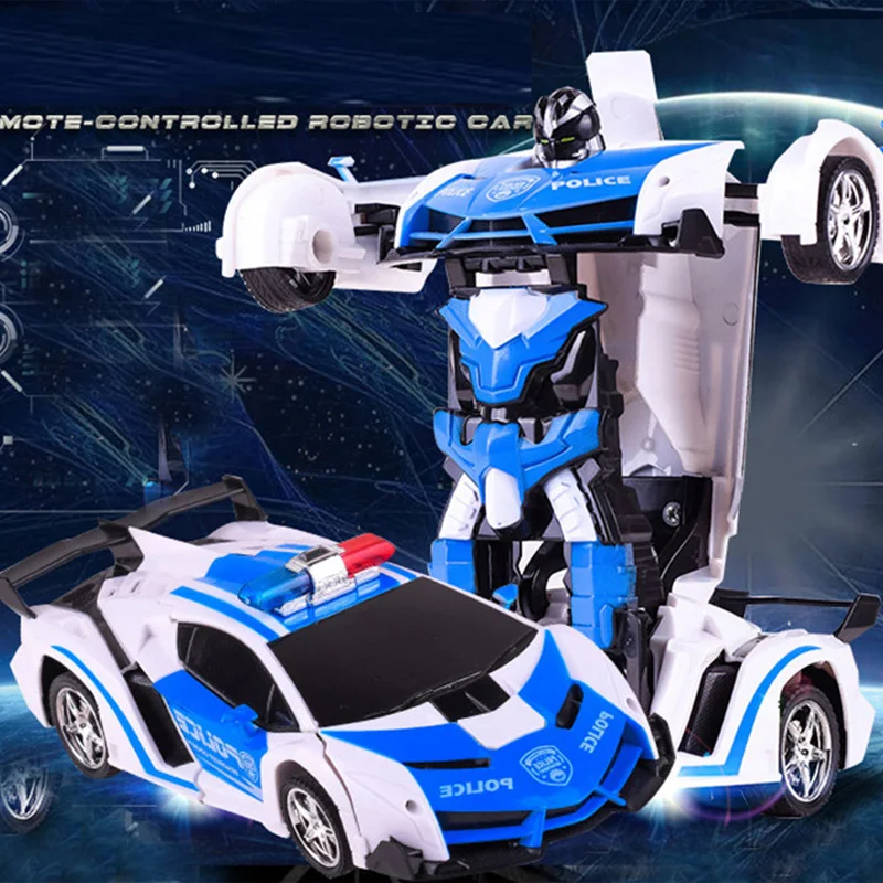 Mini 2 In 1 Car Toys Transform Robot Model Vehicle Remote Control RC Car Deformation Car Toy Boys Gifts Children Fun Toys Gift 3