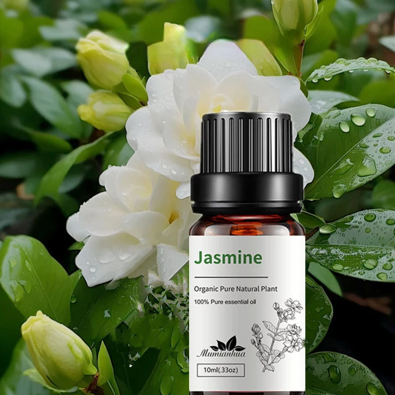 10ML Jasmine Essential Oil Pure Natural Premium Jasmine Aromatherapy Oil for Diffuser Humidifier PerfumE Soap Candle