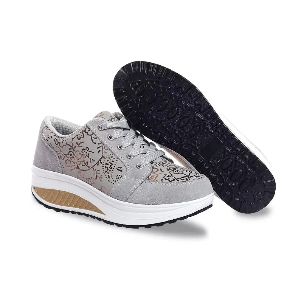 Slimming Toning Wedge Platform Sports Shoes for Women