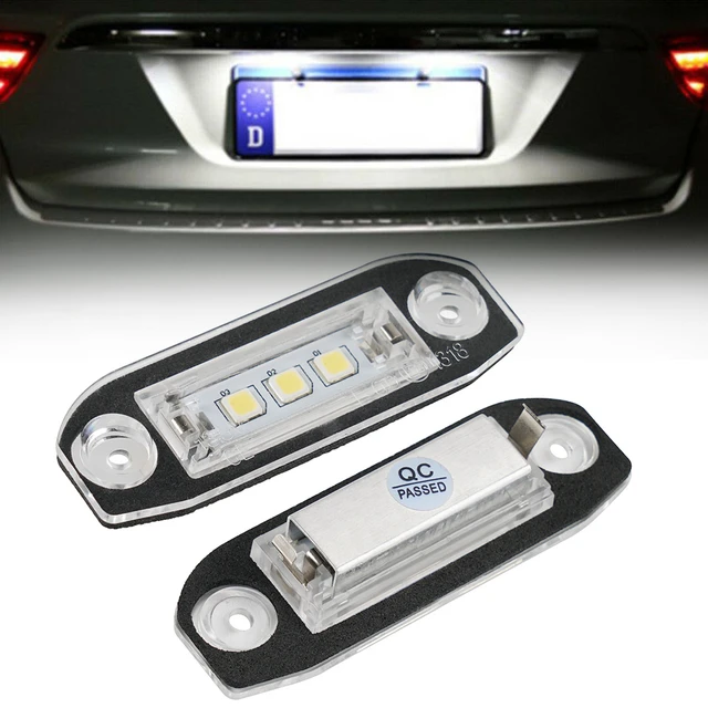 2x LED Number License Plate Light For Volvo S40 S60 S80 V50 V70 XC60 XC70  XC90