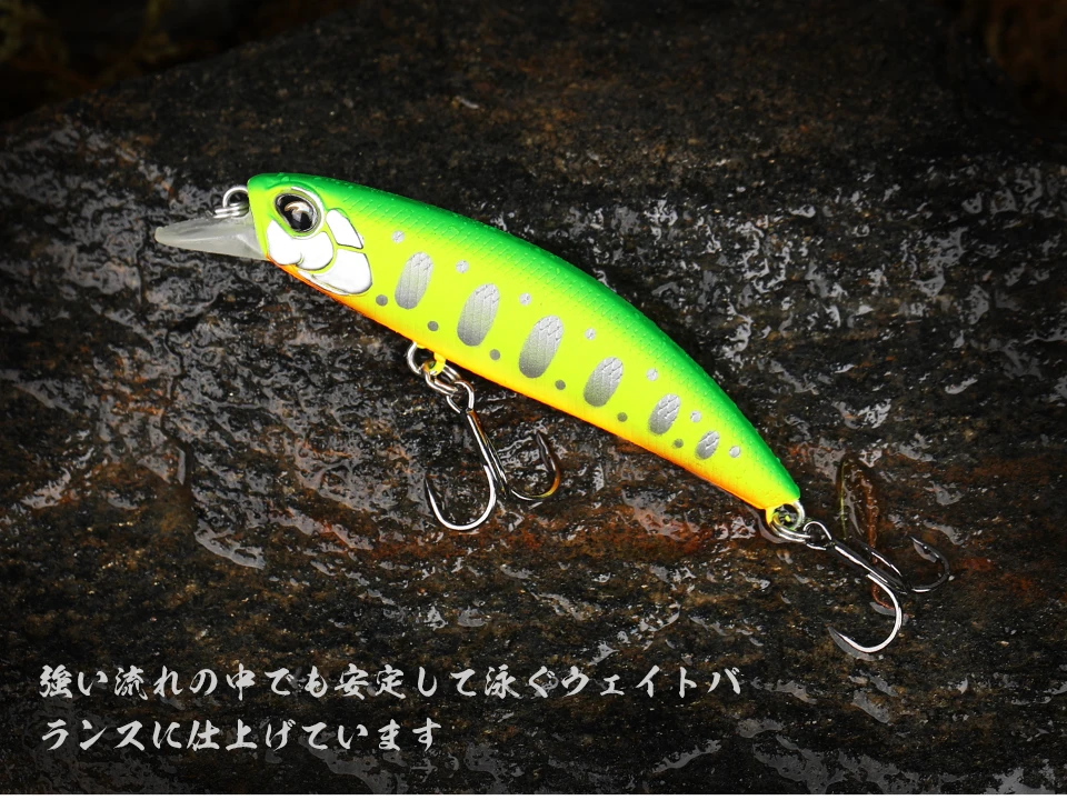 TSURINOYA 60S Sinking Minnow Angelköder DW67 60mm 6,1g Künstlicher harter Köder Hechtbarsch Forelle Jerkbait Fluss Wobbler Kurbelköder – Detail 18