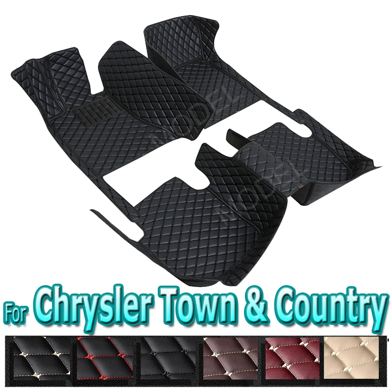 

Автомобильный напольный коврик для Chrysler Town & Country, 7 мест, 2013 ~ 2016, водонепроницаемый защитный коврик, автомобильные аксессуары