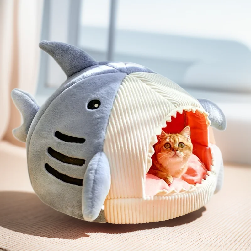 

Personality Cat litter Cat mat pet bed Net Red Cat cage Winter warm cat sleeping bag plush folding bed Cat house cat accessories