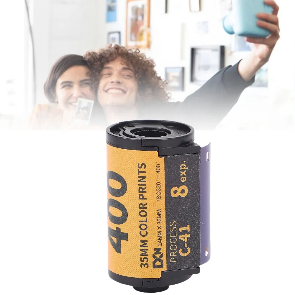 8매/18매 카메라 컬러 필름 ISO 320?400 35mm 카메라 컬러 인쇄 필름 135 카메라용 보관 케이스가 포함된 와이드 노출 필름